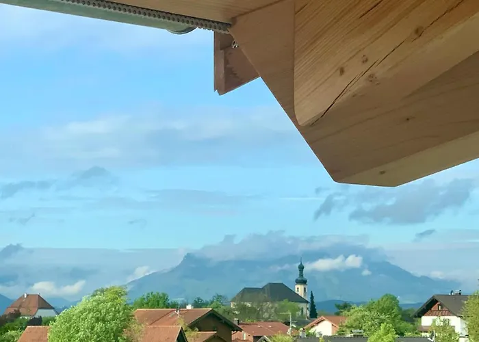 Daire Gruene Gams - Neubau Designwohnung Mit 2 Balkonen Breitbrunn am Chiemsee